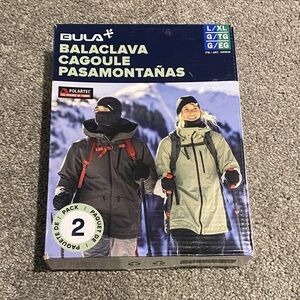 Bula Balaclava Set with Polartec Technology 2 pack new in box side large/Xl